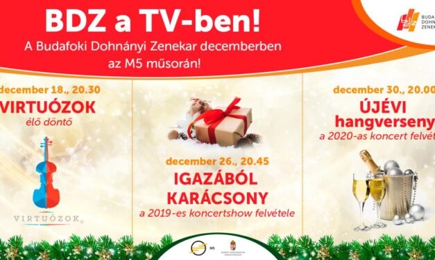 A Budafoki Dohnányi Zenekar az ünnepek alatt is velünk van!