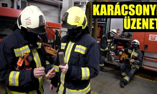 Boldog karácsonyt kívánnak a fővárosi tűzoltók – videó