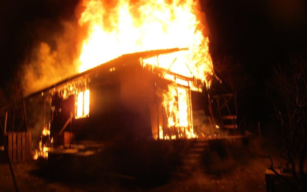 Leégett egy faház a Diósdi utcában
